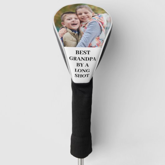 BEST GRANDPA DURCH EIN LANGES SHOT-Foto Golf Headcover (Vorderseite)