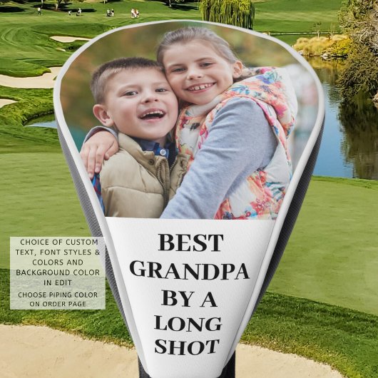 BEST GRANDPA DURCH EIN LANGES SHOT-Foto Golf Headcover