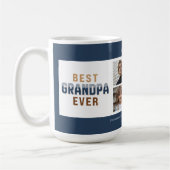 Best Grandpa Ever 4 Photo Collage Kaffeetasse (Links)