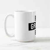 Best grandpa ever black and white Mug Kaffeetasse (Links)