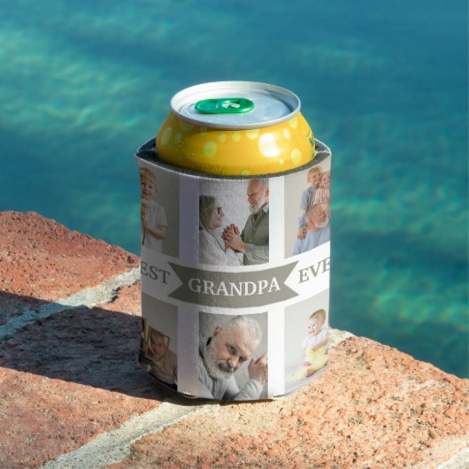 Best Grandpa Ever | Custom Photos Can Cooler Dosenkühler (In Situ Pool)