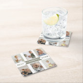 Best Grandpa Ever | Custom Photos Paper Coaster Rechteckiger Pappuntersetzer (Vor Ort)