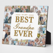 Best Grandpa Ever Father's Day Photo Frame Collage Fotoplatte (Seite)