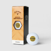Best Grandpa Ever Gold and Black Callaway Golfball (Verpackungen)