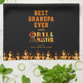BEST GRANDPA EVER GRILL MASTER Personalisiert Geschirrtuch (Gefaltet)