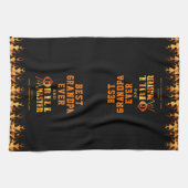 BEST GRANDPA EVER GRILL MASTER Personalisiert Geschirrtuch (Horizontal)