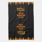 BEST GRANDPA EVER GRILL MASTER Personalisiert Geschirrtuch (Vertikal)
