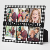 Best Grandpa Ever Hearts Photo Collage Keepsake  Fotoplatte (Seite)
