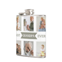 Best Grandpa Ever – Personalized Photos Flask