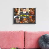 Best Grandpa Ever  – Personalized Photos Leinwanddruck (Insitu (Wohnzimmer))
