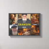 Best Grandpa Ever  – Personalized Photos Leinwanddruck (Vorderseite)