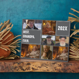Best Grandpa Ever Photo Collage and Custom Text Fotoplatte