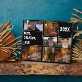 Best Grandpa Ever Photo Collage and Custom Text Fotoplatte
