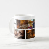 Best Grandpa Ever Photo Collage and Custom Text Kaffeetasse (Vorderseite Links)