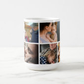 Best Grandpa Ever Photo Collage and Custom Text Kaffeetasse (Mittel)