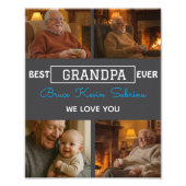 Best Grandpa Ever Photo Collage Fotodruck (Vorne)