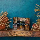 Best Grandpa Ever Photo Collage Fotoplatte (Seite)