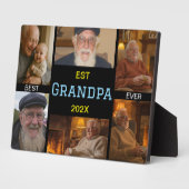 Best Grandpa Ever Photo Collage Fotoplatte (Seite)