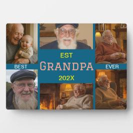 Best Grandpa Ever Photo Collage Fotoplatte