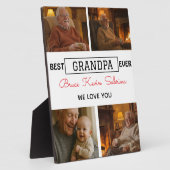 Best Grandpa Ever Photo Collage Fotoplatte (Seite)