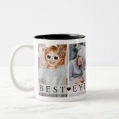 Best Grandpa Ever Photo Collage Keepsake Zweifarbige Tasse (Links)