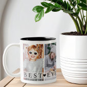 Best Grandpa Ever Photo Collage Keepsake Zweifarbige Tasse