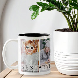 Best Grandpa Ever Photo Collage Keepsake Zweifarbige Tasse