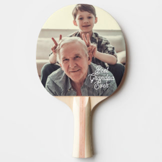 Best Grandpa Ever Photo Script Custom Tischtennis Schläger