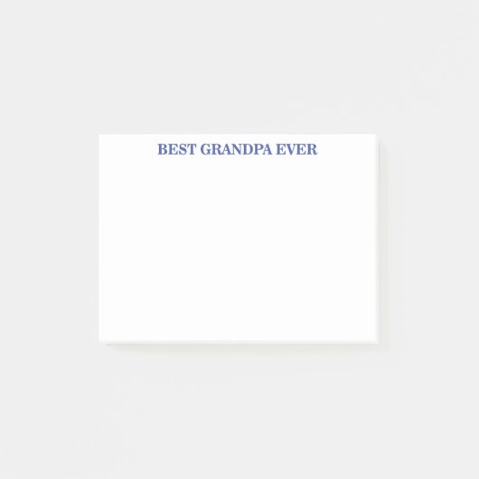 BEST GRANDPA EVER POST-IT KLEBEZETTEL (Vorderseite)