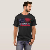 Best Grandpa Ever Us Flag Grandpa Fathers Day Gift T-Shirt (Vorne ganz)