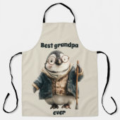 Best Grandpa Ever Winter Penguin Schürze (Vorderseite)