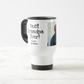 best grandpa ever with picture coffee mug reisebecher (Vorderseite Links)