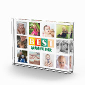 BEST GRANDPA FotoCollage Personalisiert modern Fotoblock (Rechts)