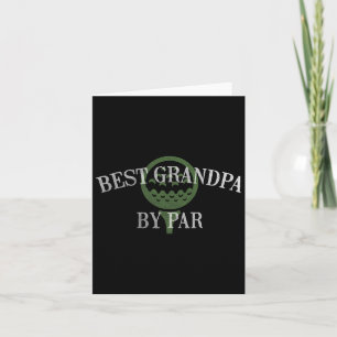 Best Grandpa Funny Vathed Day Golf Vater Golf Love Karte