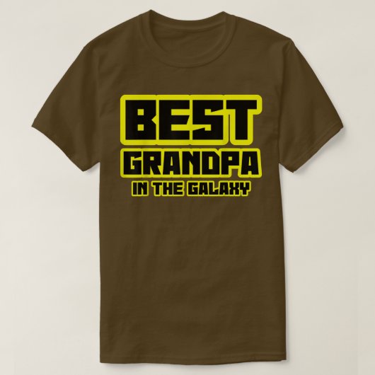 BEST GRANDPA IN GALAXY Vater Daddy Papa Sci Fi F T-Shirt (Design vorne)