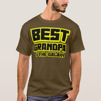 BEST GRANDPA IN GALAXY Vater Daddy Papa Sci Fi F T-Shirt