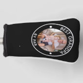 BEST GRANDPA NACH PAR-Foto-Monogramm Golf Headcover (Vorderseite)
