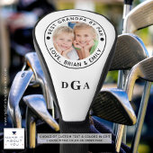 BEST GRANDPA NACH PAR-Foto Monogramm Personalisier Golf Headcover