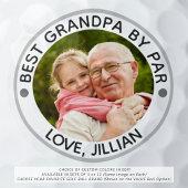 BEST GRANDPA NACH PAR Foto Personalisiert Golfball