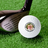 BEST GRANDPA NACH PAR Foto Personalisiert Golfball