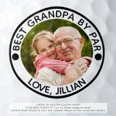 BEST GRANDPA NACH PAR Foto Personalisiert Golfball