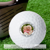 BEST GRANDPA NACH PAR Foto Personalisiert Golfball