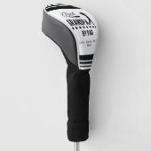 BEST GRANDPA PAR Retro Schriftart Golf Headcover (angewinkelt)