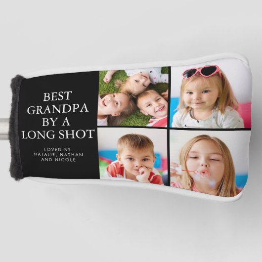 BEST GRANDPA VON EINEM LANGEN SHOT 4 Foto Collage Golf Headcover (Vorderseite)