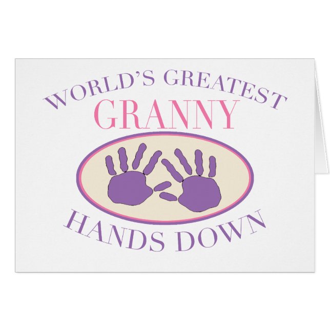 Best Granny Hands Down T - Shirt (Vorderseite (Horizontal))