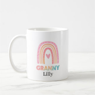 Best Granny Rainbow Mug Personalised, Gift For her Kaffeetasse