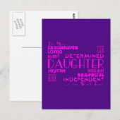 Best & Greastest Daughters Geburtstage : Qualität Postkarte (Vorne/Hinten)