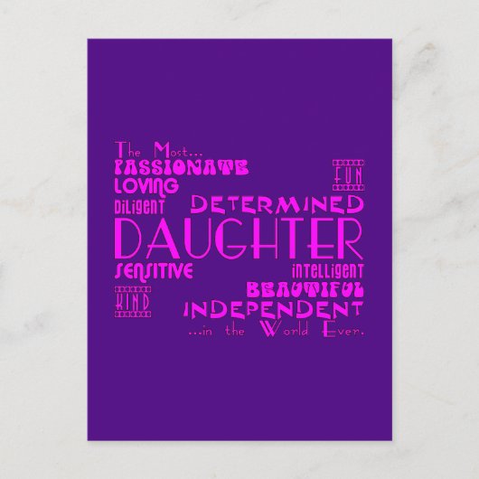Best & Greastest Daughters Geburtstage : Qualität Postkarte (Vorderseite)
