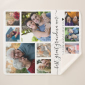 Best Great Grandma Ever 10 Photo Collage  Sherpadecke (Vorderseite (Horizontal))