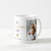 Best Great Grandma Ever Grandkids 2 Photo Collage  Kaffeetasse (VorderseiteRechts)